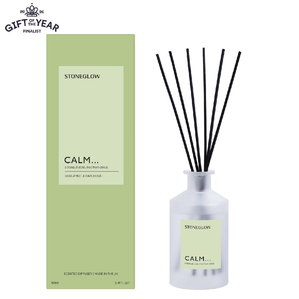 stoneglow Affirmations - Calm - Bergamot & Patchouli - Scented Reed Diffuser 160ml