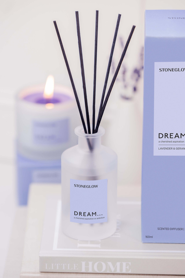 Stoneglow Affirmations - Dream - Lavender & Geranium - Scented Reed Diffuser 160ml