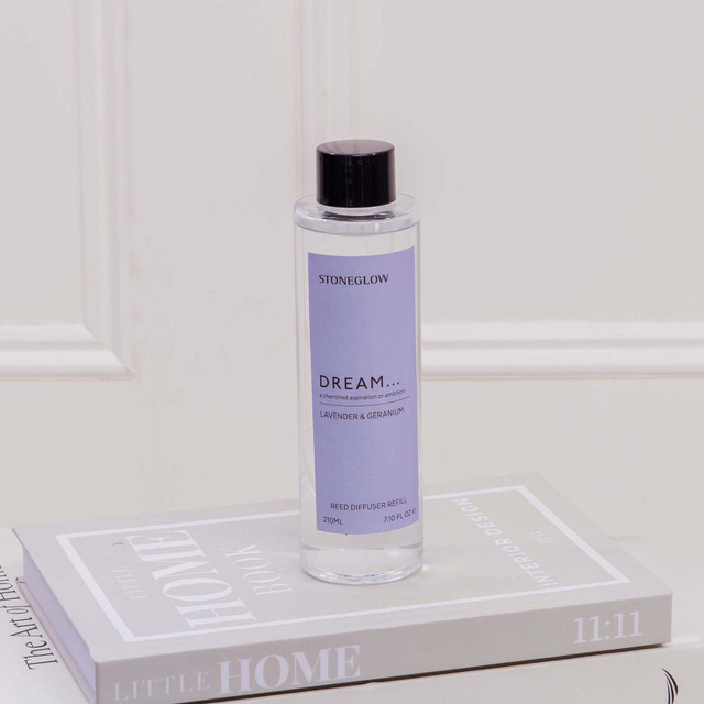Stoneglow Affirmations - Dream - Lavender & Geranium - Scented Reed Diffuser Refill 210ml