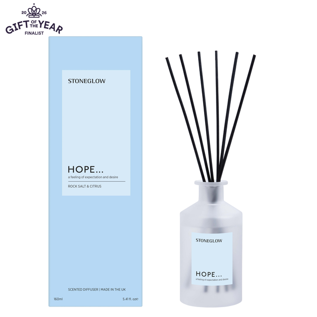 Stoneglow Affirmations - Hope - Rock Salt & Citrus - Scented Reed Diffuser 160ml