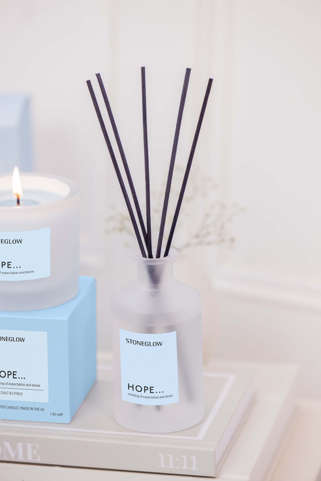 Stoneglow Affirmations - Hope - Rock Salt & Citrus - Scented Reed Diffuser 160ml