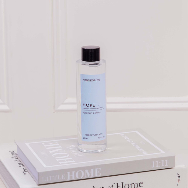 Stoneglow Affirmations - Hope - Rock Salt & Citrus - Scented Reed Diffuser Refill 210ml