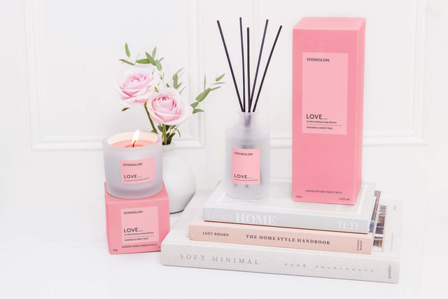 Stoneglow Affirmations - Love - Gardenia & Sweet Pear - Scented Reed Diffuser 160ml