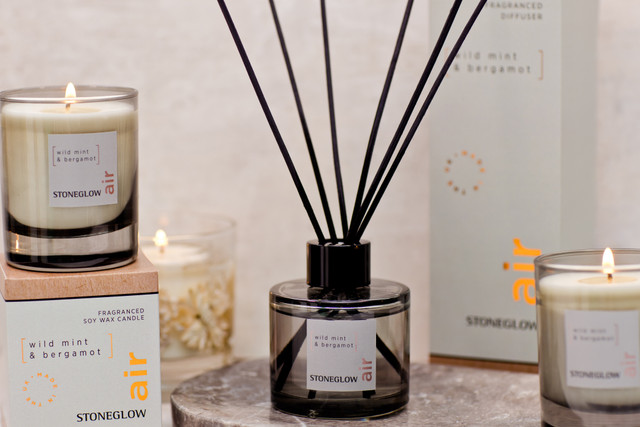 Stoneglow Elements - Air - Wild Mint & Bergamot - Scented Reed Diffuser 100ml