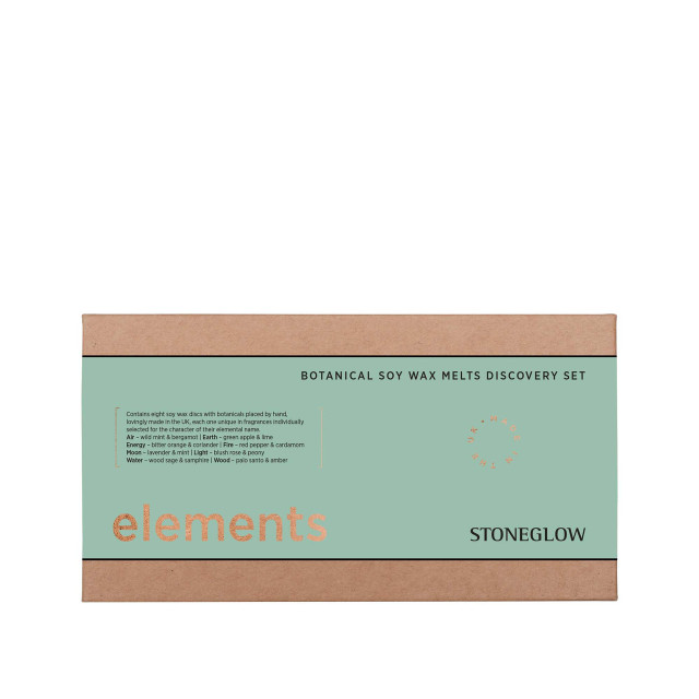 Stoneglow Elements Discovery Set - Botanical Scented Soy Wax Melts Gift Set Of 8