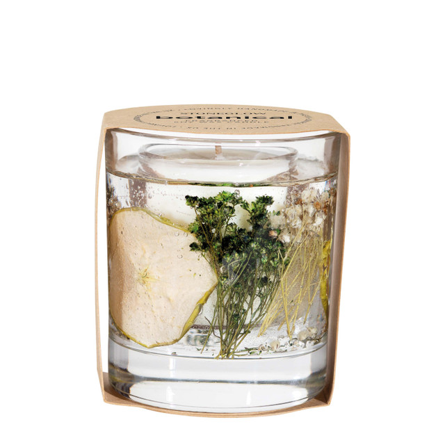 Stoneglow Elements - Earth - Green Apple & Lime - Gel Botanical Scented Soy Wax Candle Tumbler (90 X 80mm)
