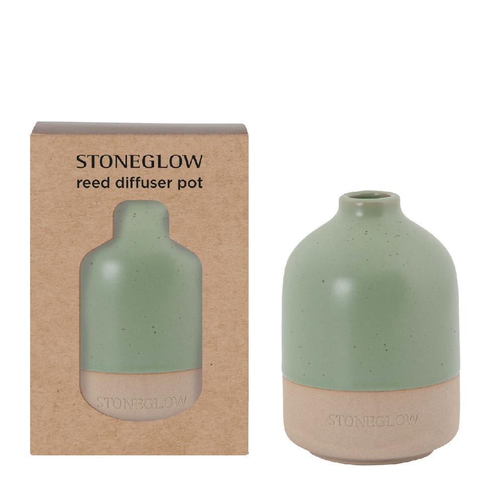 stoneglow Elements - Earth - Green Ceramic Diffuser Pot