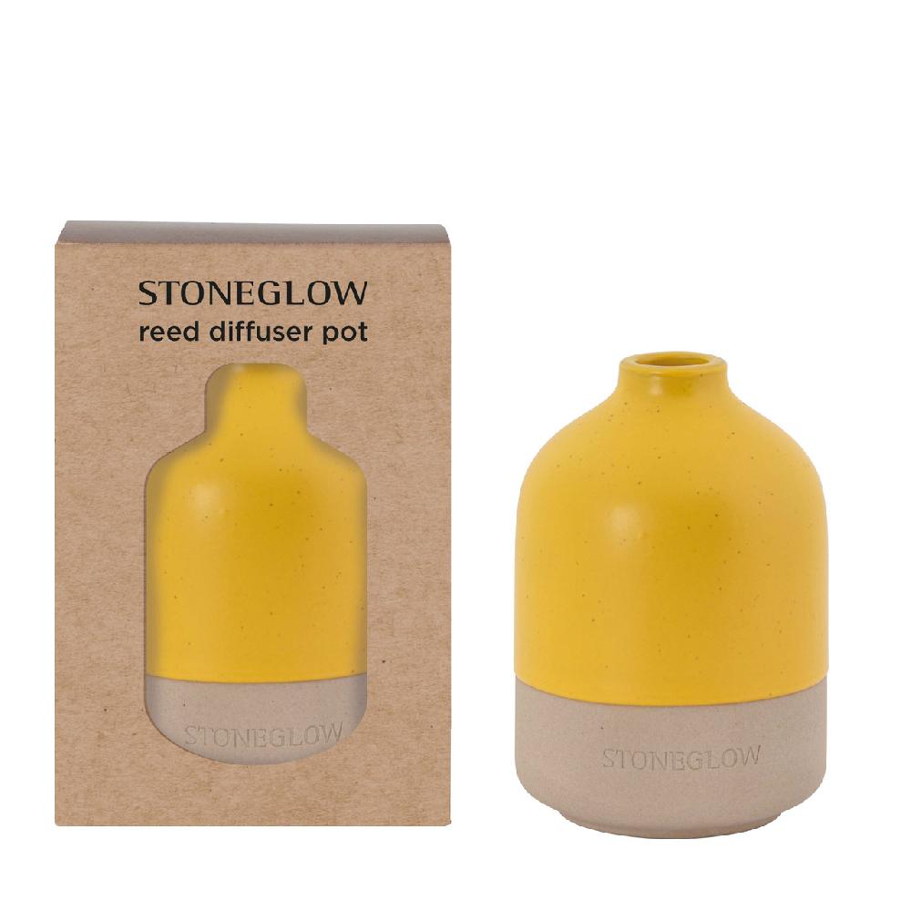 stoneglow Elements - Energy - Yellow Ceramic Diffuser Pot