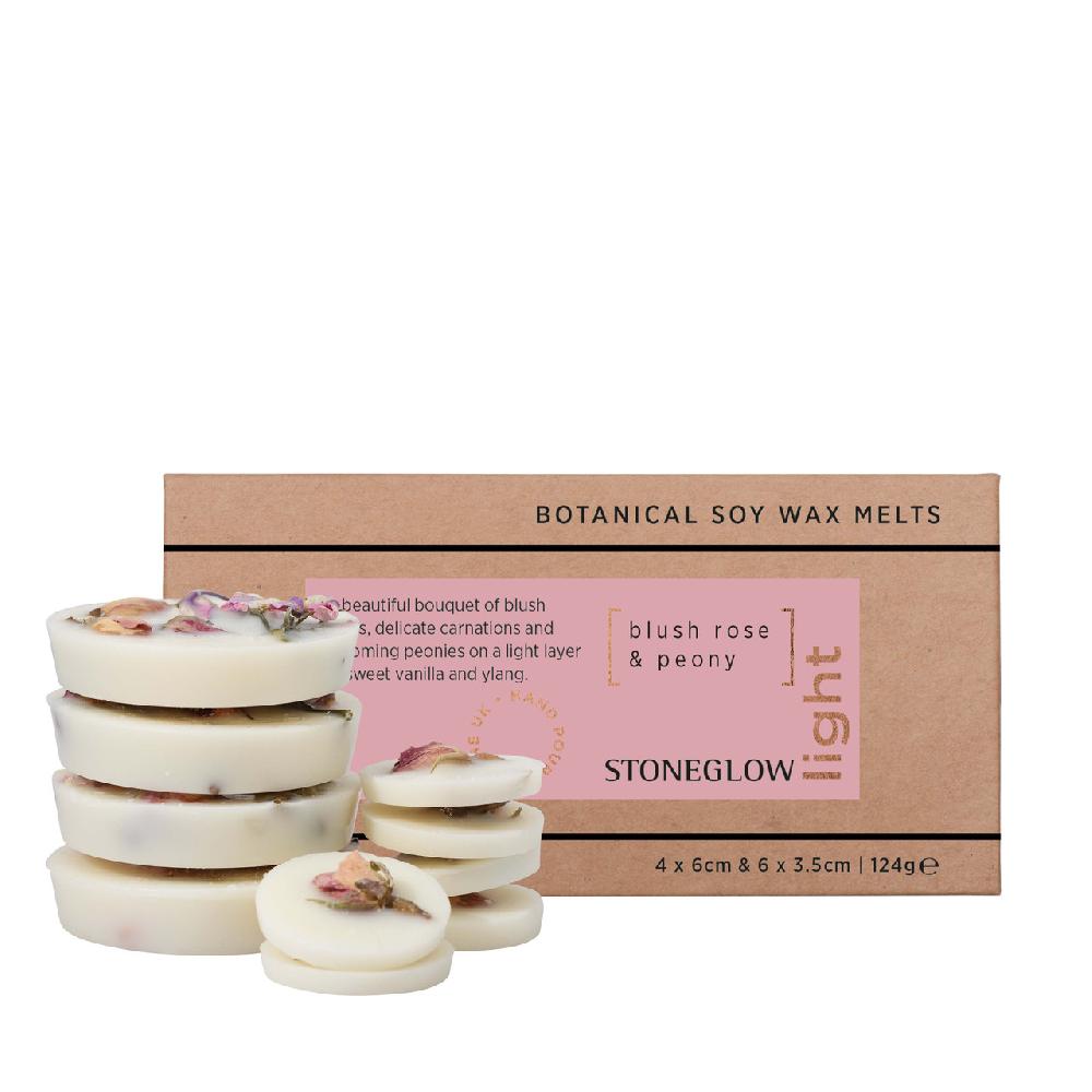 stoneglow Elements - Light - Blush Rose & Peony - Botanical Scented Soy Wax Melts
