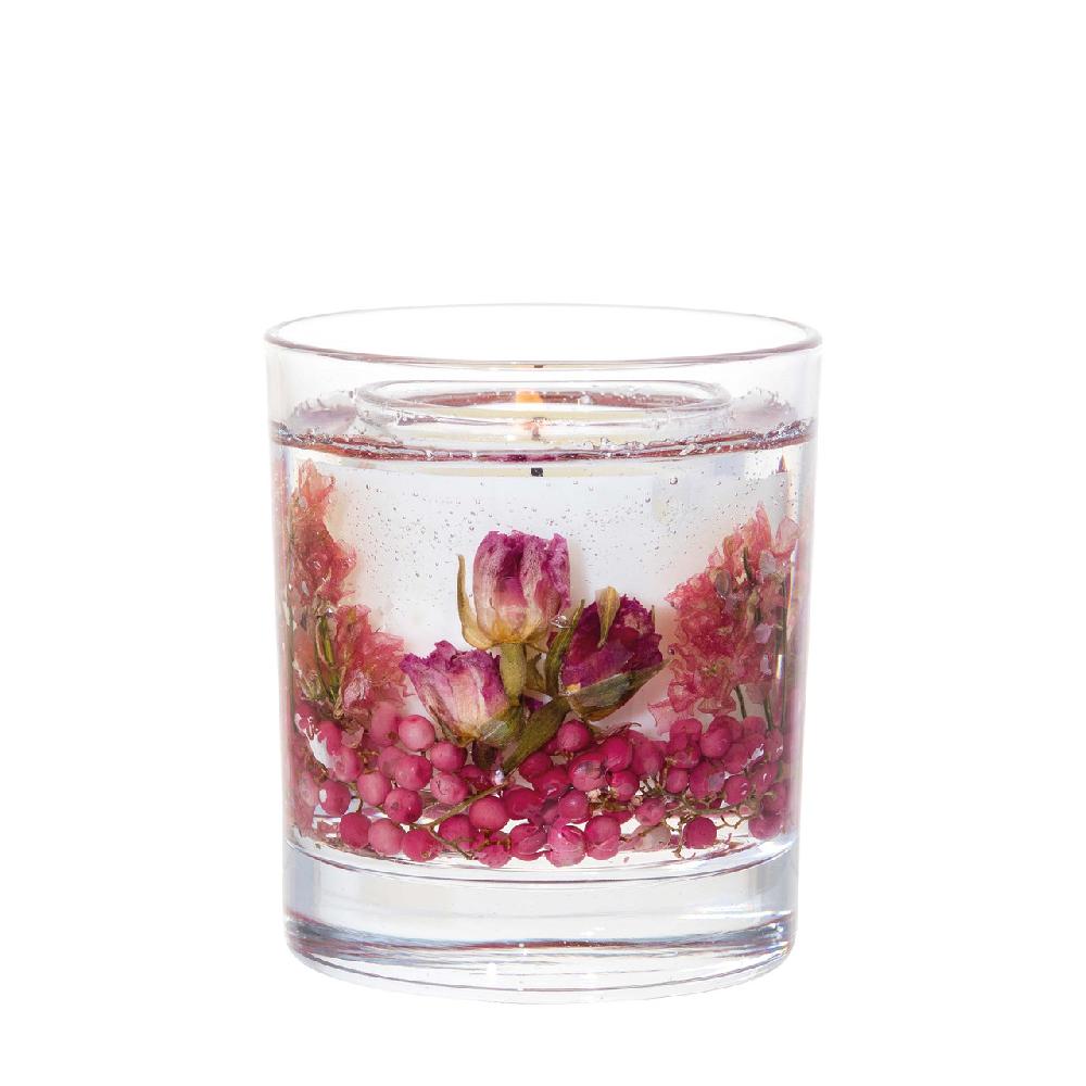 stoneglow Elements - Light - Blush Rose & Peony - Botanical Soy Wax Scented Gel Candle (90 x 80mm)