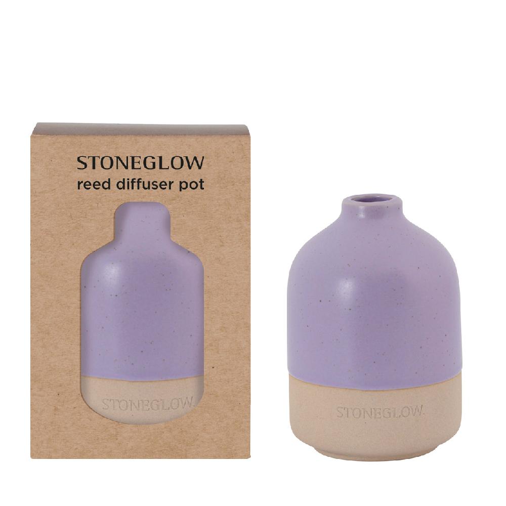 stoneglow Elements - Moon - Purple Ceramic Diffuser Pot