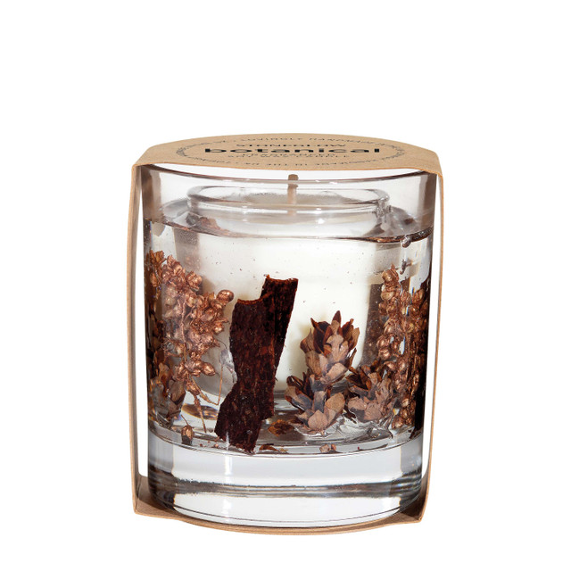 Stoneglow Elements - Wood - Palo Santo & Amber - Gel Botanical Scented Soy Wax Candle Tumbler (90 X 80mm)
