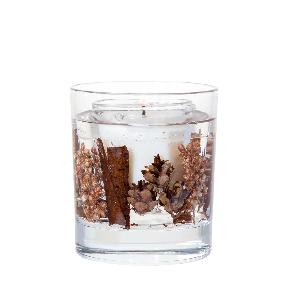 stoneglow Elements - Wood - Palo Santo & Amber - Gel Botanical Scented Soy Wax Candle Tumbler (90 x 80mm)