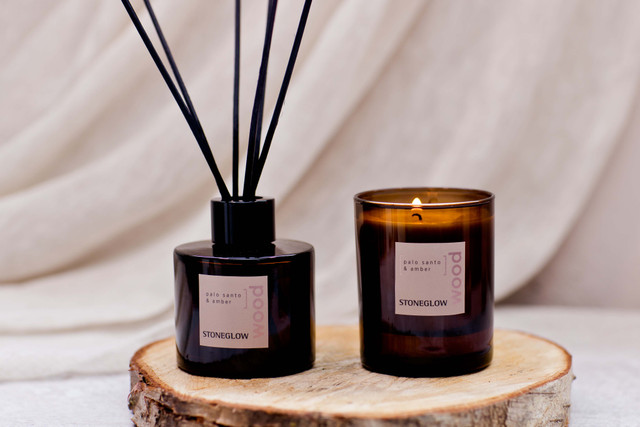 Stoneglow Elements - Wood - Palo Santo & Amber - Reed Diffuser 100ml