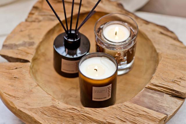 Stoneglow Elements - Wood - Palo Santo & Amber - Soy Wax Scented Candle - Boxed Tumbler (80 X 70mm)