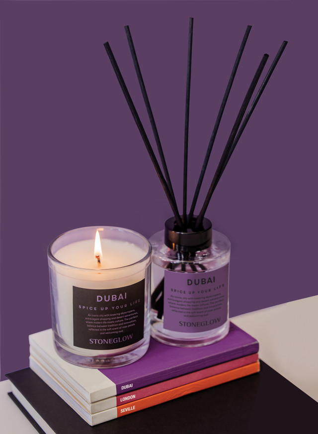 Stoneglow Explorer - Dubai - Spice Up Your Life - Soy Wax Scented Candle (90 X 80mm) 220gRA