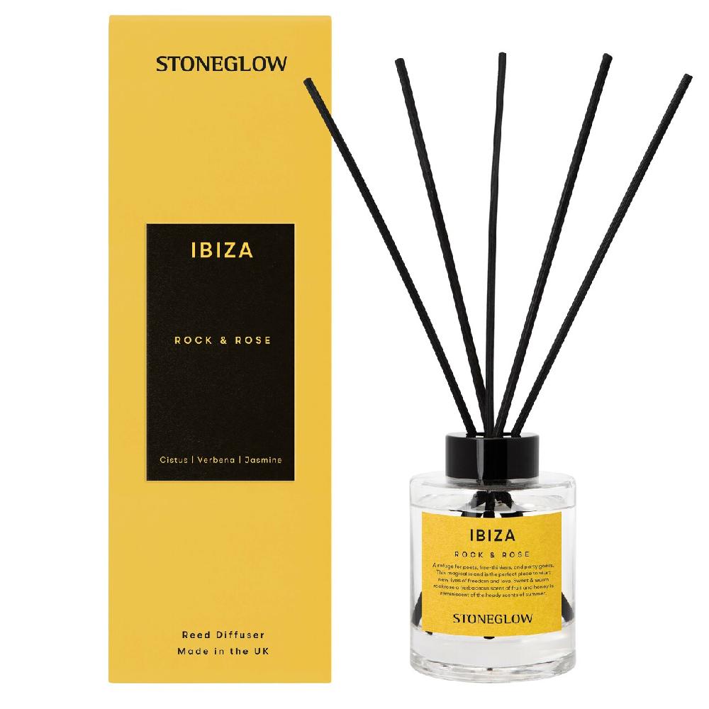 stoneglow Explorer - Ibiza - Rock & Rose - Scented Reed Diffuser 150ml
