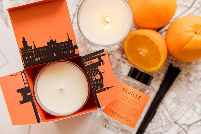 Stoneglow Explorer - Seville - Bitter Sweet Orange - 220gm Soy Wax Scented Candle