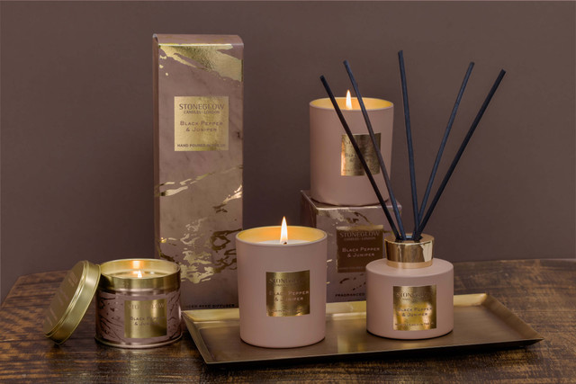 Stoneglow Luna - Black Pepper & Juniper - Scented Reed Diffuser 120ml