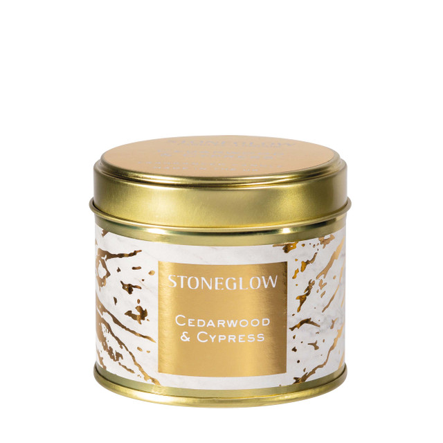 Stoneglow Luna - Cedarwood & Cypress - Scented Candle Tin (78 X 75mm)