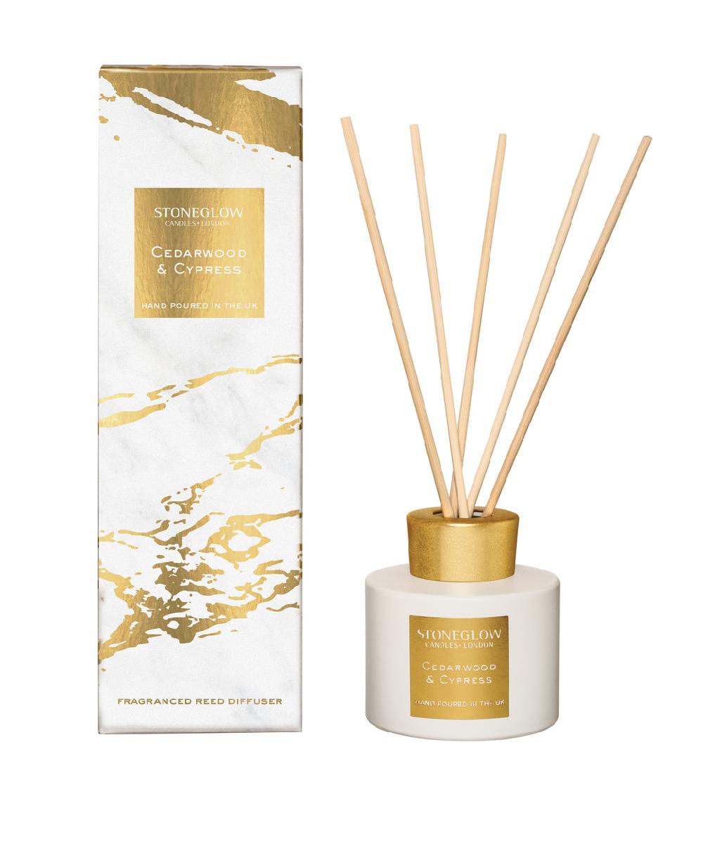stoneglow Luna - Cedarwood & Cypress - Scented Reed Diffuser 120ml