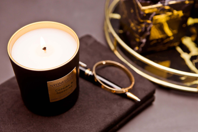 Stoneglow Luna - Copaiba & Samphire - Scented Candle - Boxed Tumbler