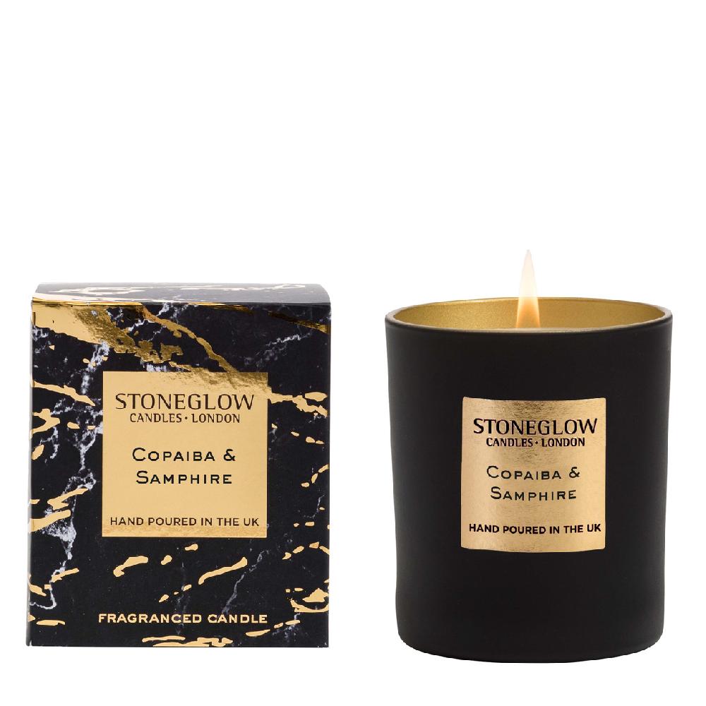 stoneglow Luna - Copaiba & Samphire - Scented Candle - Boxed Tumbler