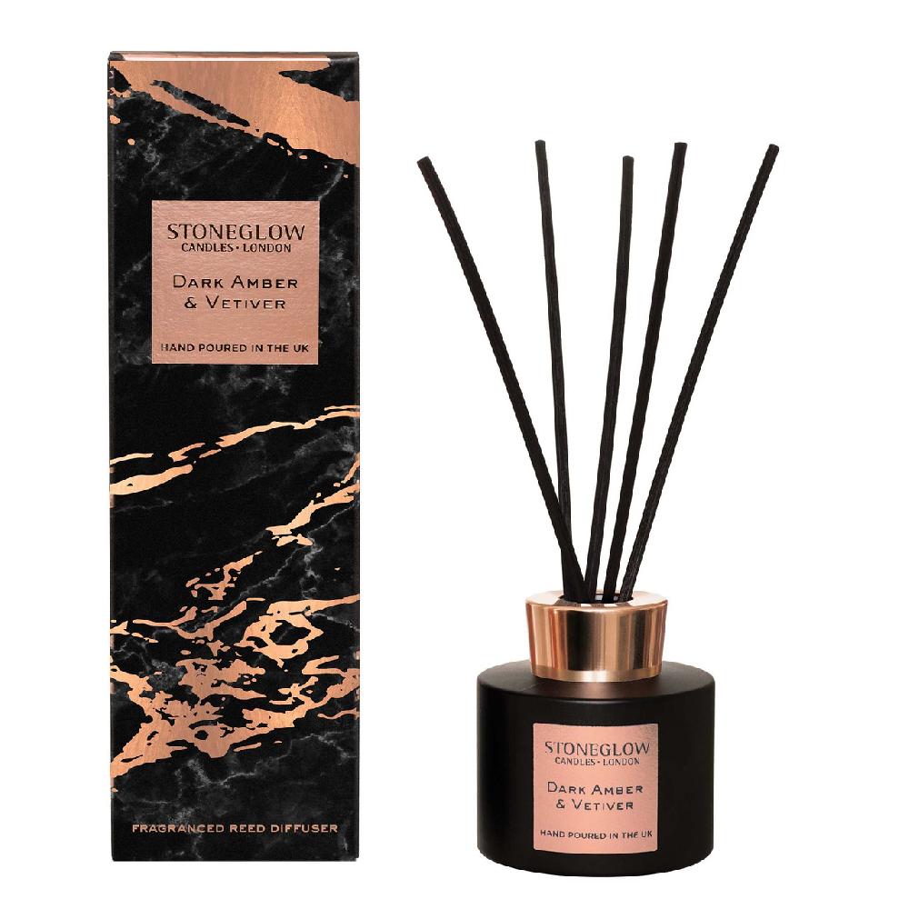 stoneglow Luna - Dark Amber & Vertiver - Reed Diffuser 120ml