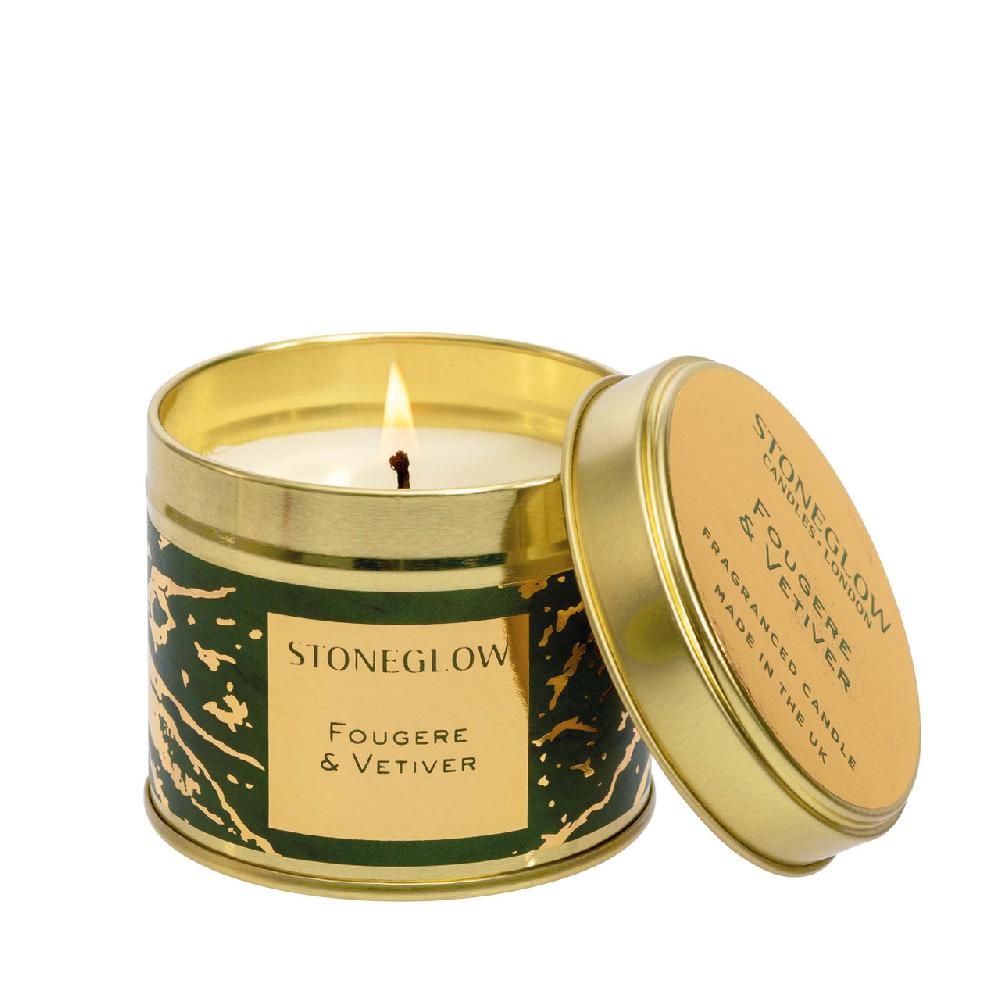 stoneglow Luna - Fougere & Vetiver - Scented Candle Tin (78 x 75mm)