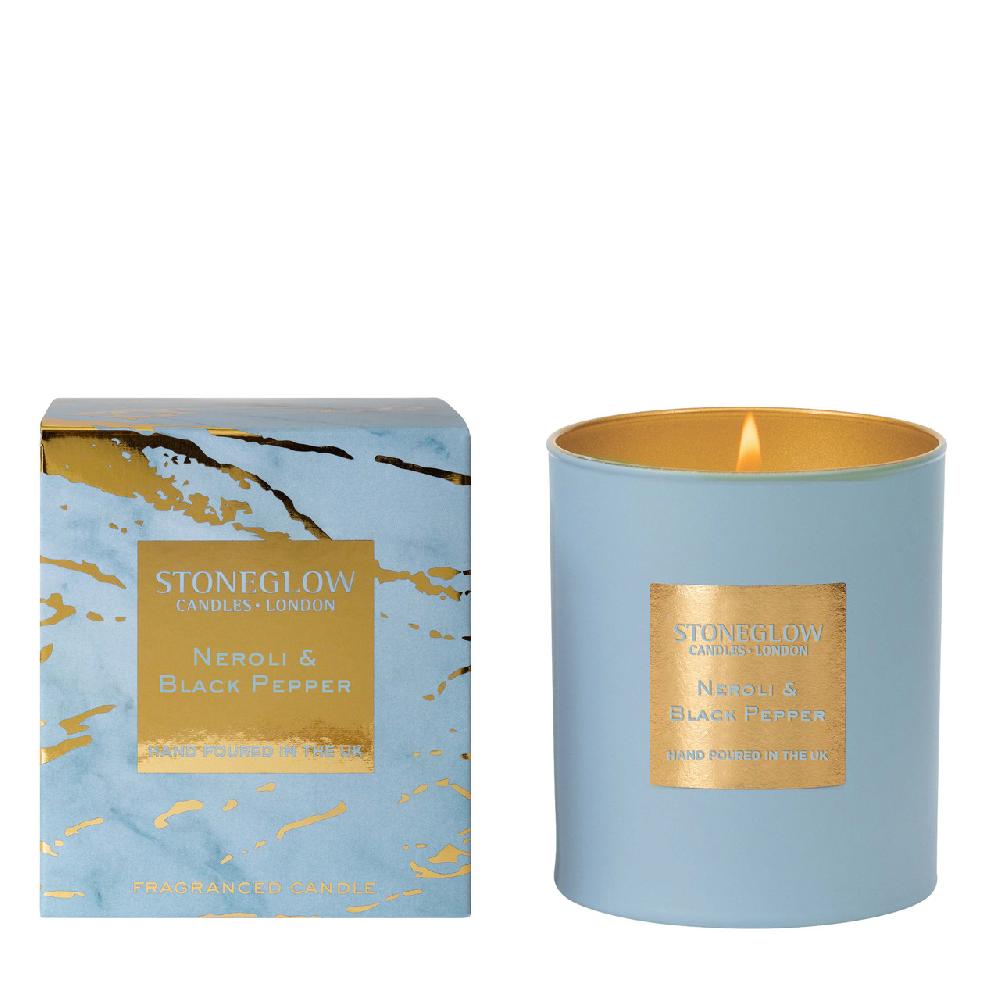 stoneglow Luna - Neroli & Black Pepper - Scented Candle - Boxed Tumbler