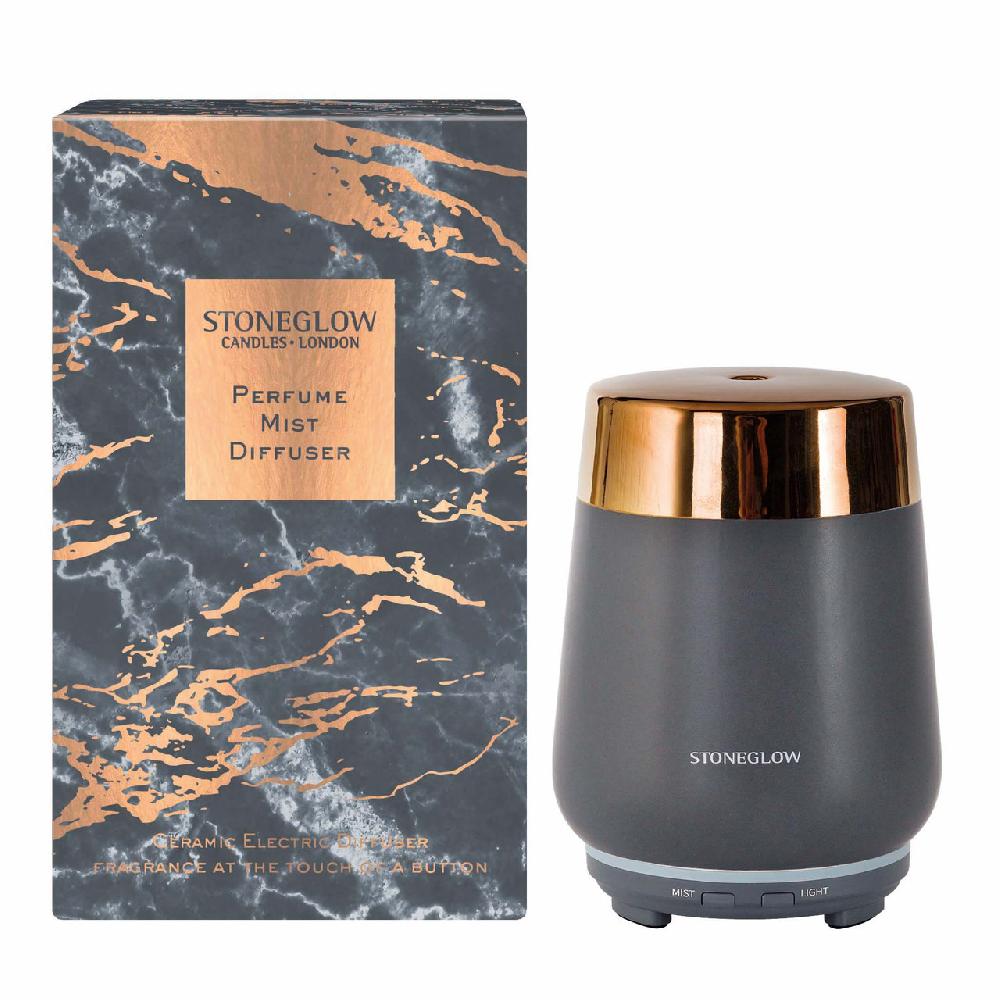 stoneglow Luna - Perfume Mist Diffuser - Grey & Copper (110 x 110mm)