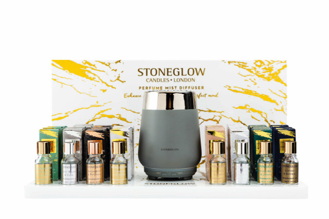 Stoneglow Luna - Perfume Mist Diffuser - Grey & Silver (110 X 110mm)