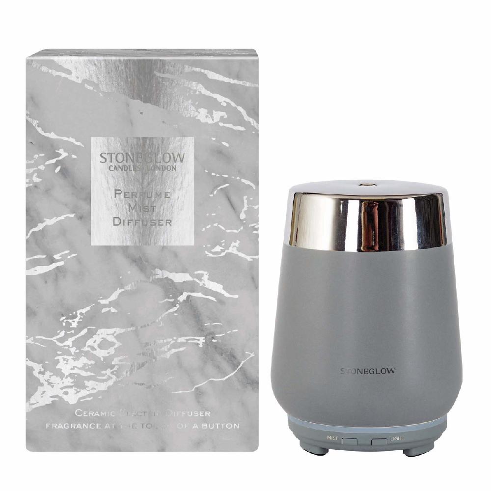 stoneglow Luna - Perfume Mist Diffuser - Grey & Silver (110 x 110mm)
