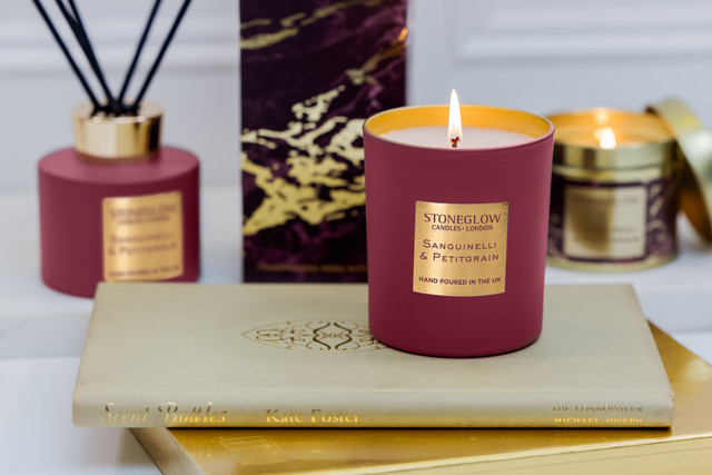 Stoneglow Luna - Sanguinelli & Petitgrain - Scented Candle (90 X 80mm)