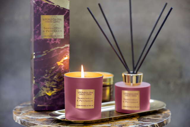 Stoneglow Luna - Sanguinelli & Petitgrain - Scented Candle (90 X 80mm)