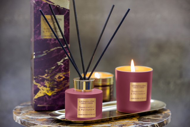 Stoneglow Luna - Sanguinelli & Petitgrain - Scented Reed Diffuser 120ml