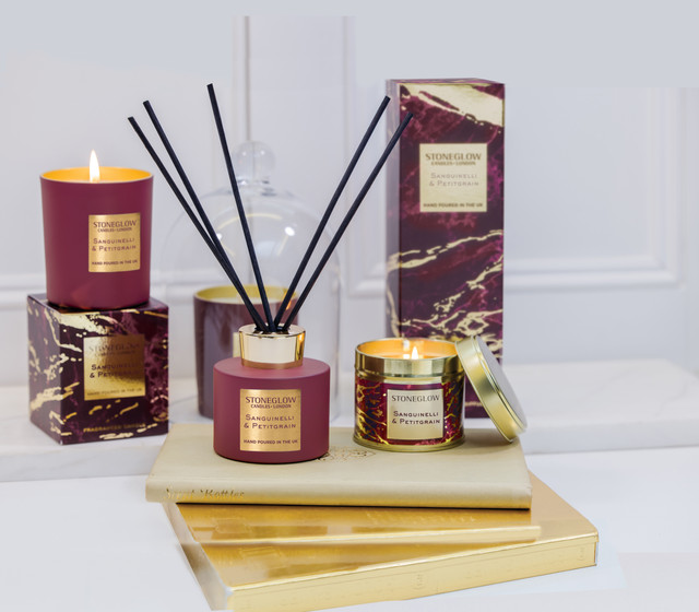 Stoneglow Luna - Sanguinelli & Petitgrain - Scented Reed Diffuser 120ml