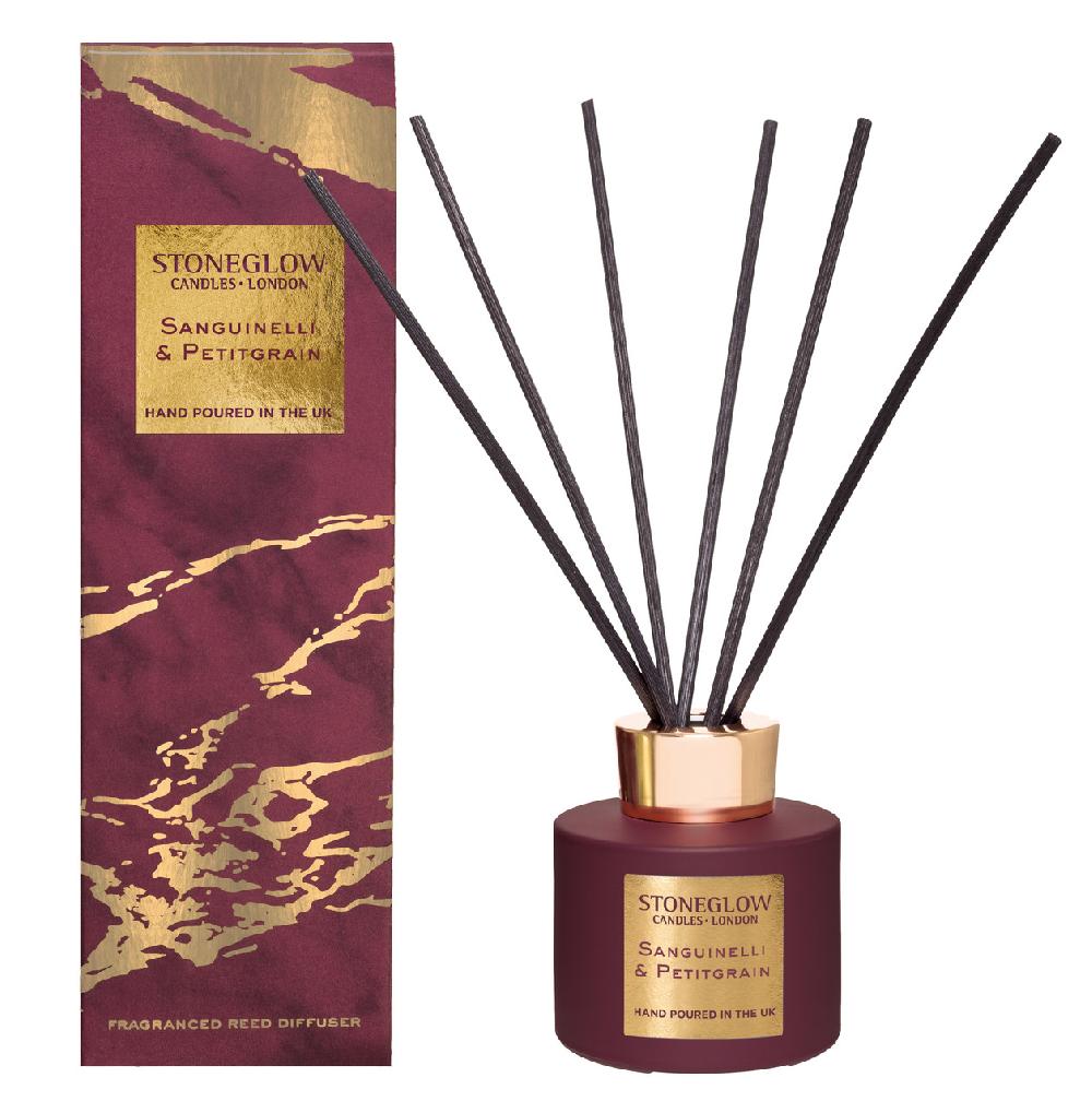 stoneglow Luna - Sanguinelli & Petitgrain - Scented Reed Diffuser 120ml