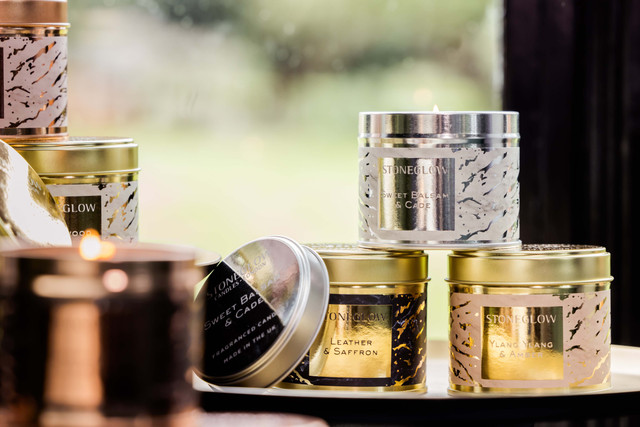 Stoneglow Luna - Ylang Ylang & Amber - Scented Candle Tin (78 X 75mm)