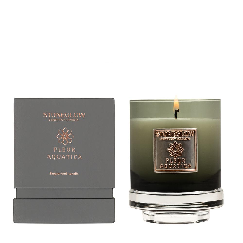 stoneglow Metallique Collection - Fleur Aquatica - Scented Candle