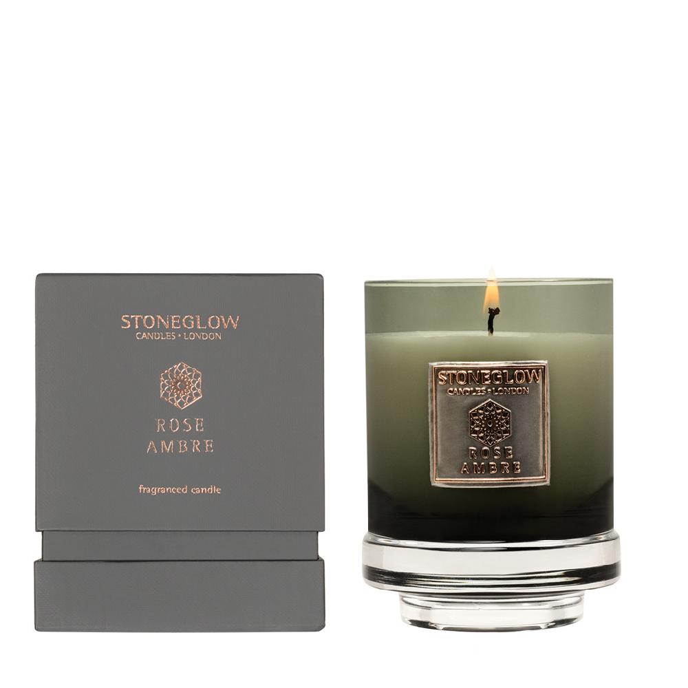 stoneglow Metallique Collection - Rose Ambre - Scented Candle