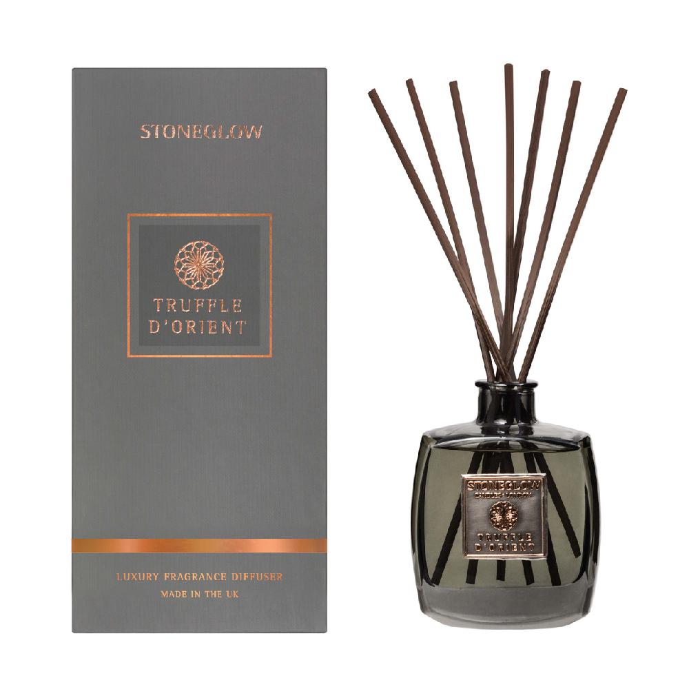 stoneglow Metallique Collection - Truffle D'Orient - 200ml Scented Reed Diffuser