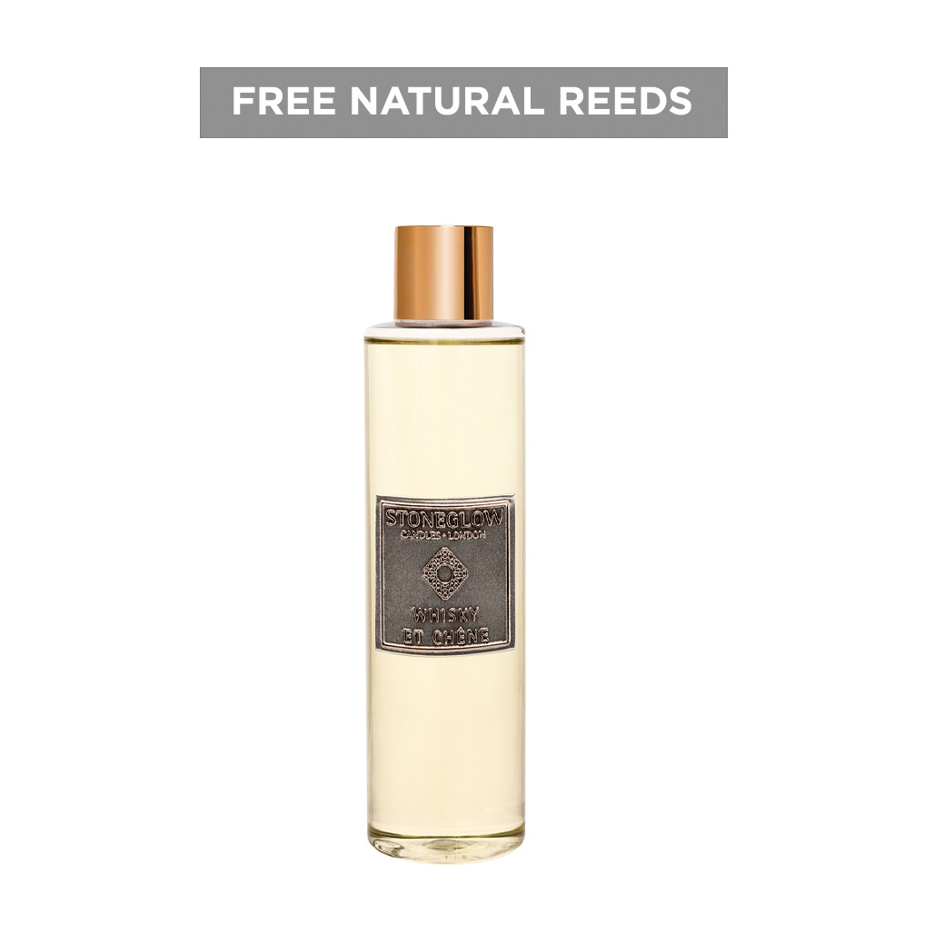 stoneglow Metallique - Whisky Et Chene - Scented Reed Diffuser Refill 210ml