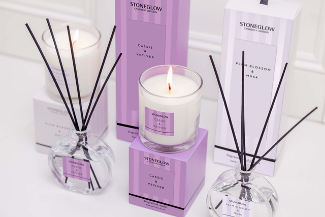 Stoneglow Modern Classics - Cassis & Vetiver - Scented Candle - Boxed Tumbler (90 X 80mm)