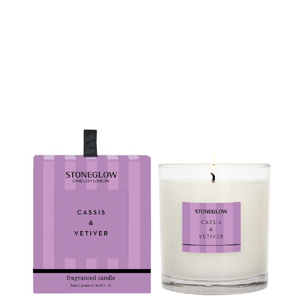 stoneglow Modern Classics - Cassis & Vetiver - Scented Candle - Boxed Tumbler (90 X 80mm)