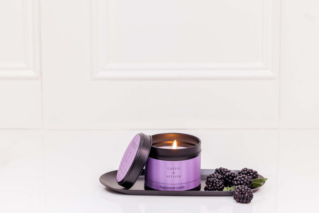 Stoneglow Modern Classics - Cassis & Vetiver- Scented Candle Tin