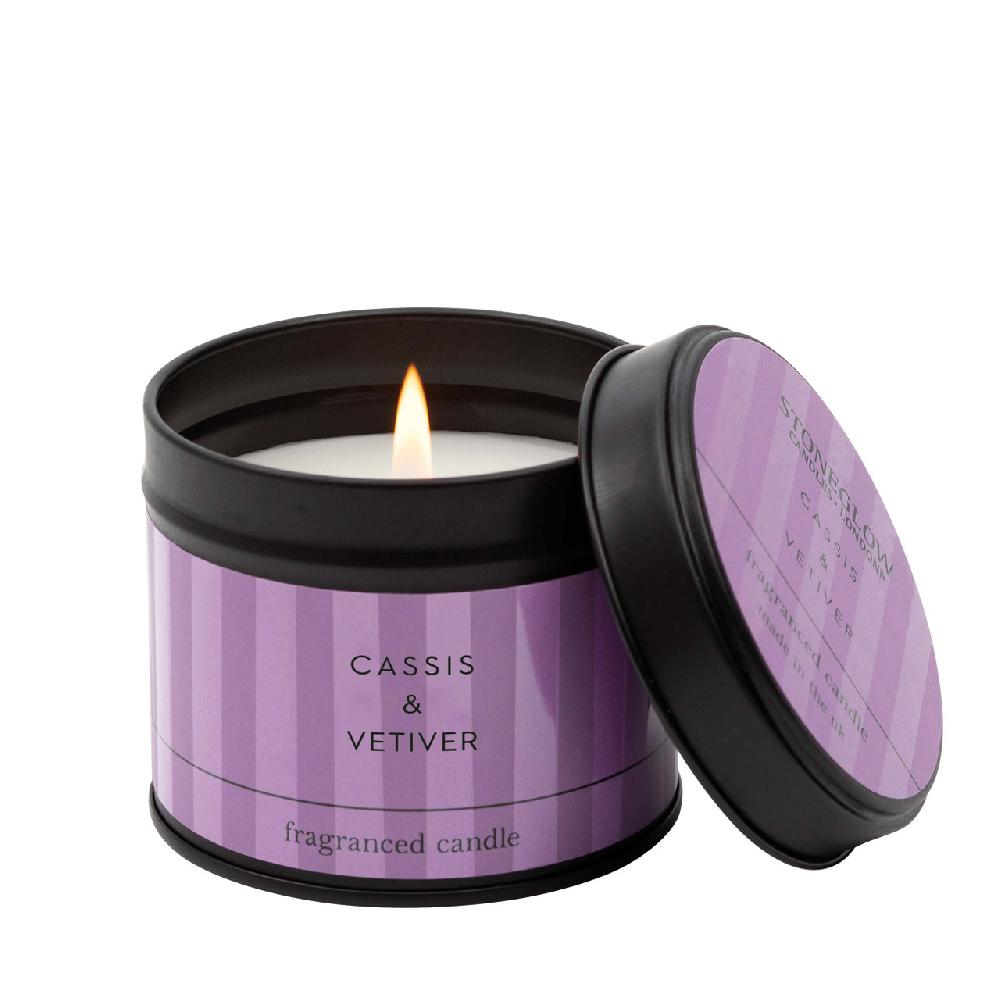 stoneglow Modern Classics - Cassis & Vetiver- Scented Candle Tin stoneglow Modern Classics - Cassis & Vetiver- Scented Candle Tin