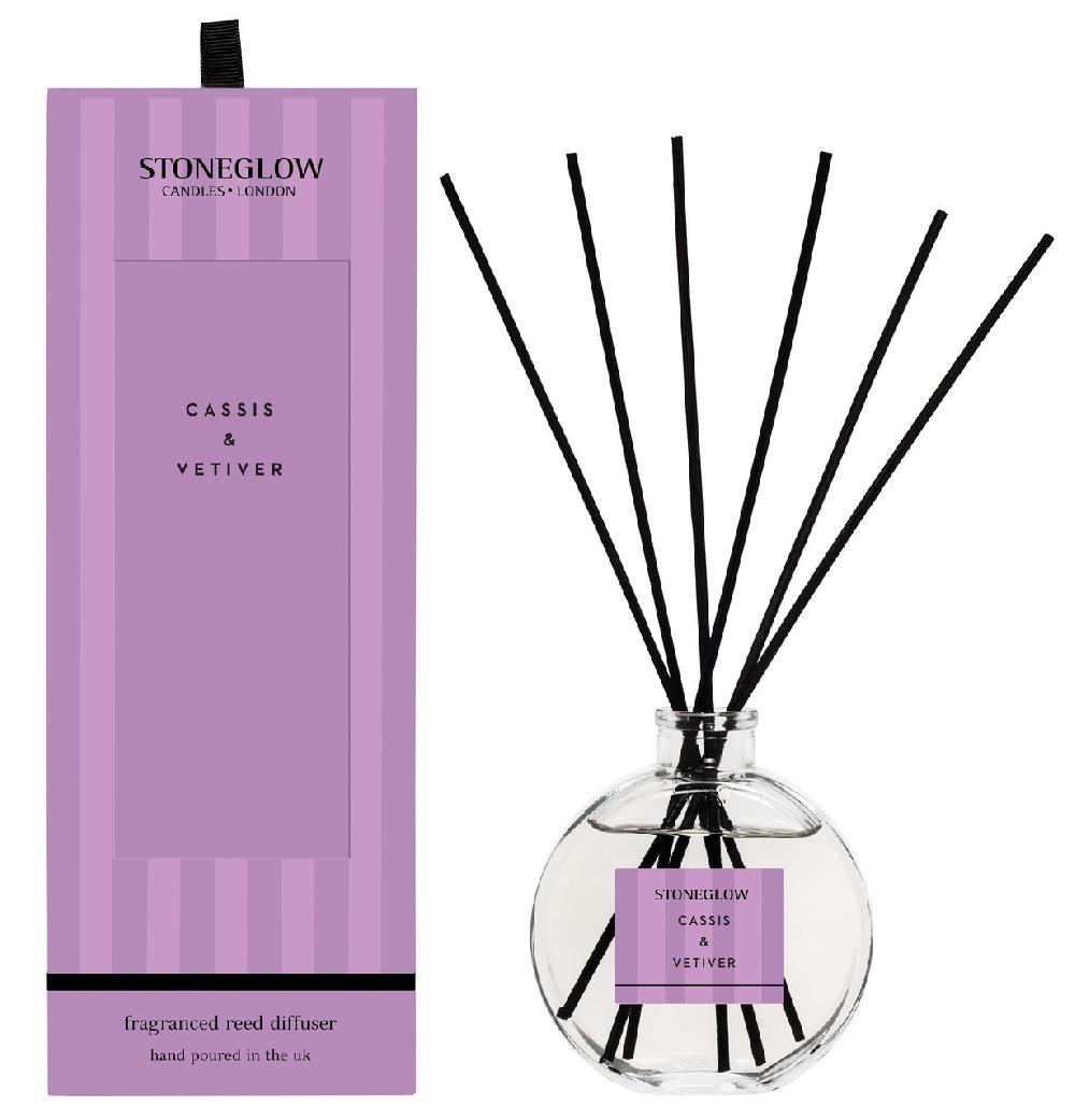 stoneglow Modern Classics - Cassis & Vetiver - Scented Reed Diffuser 120ml stoneglow Modern Classics - Cassis & Vetiver - Scented Reed Diffuser 120ml