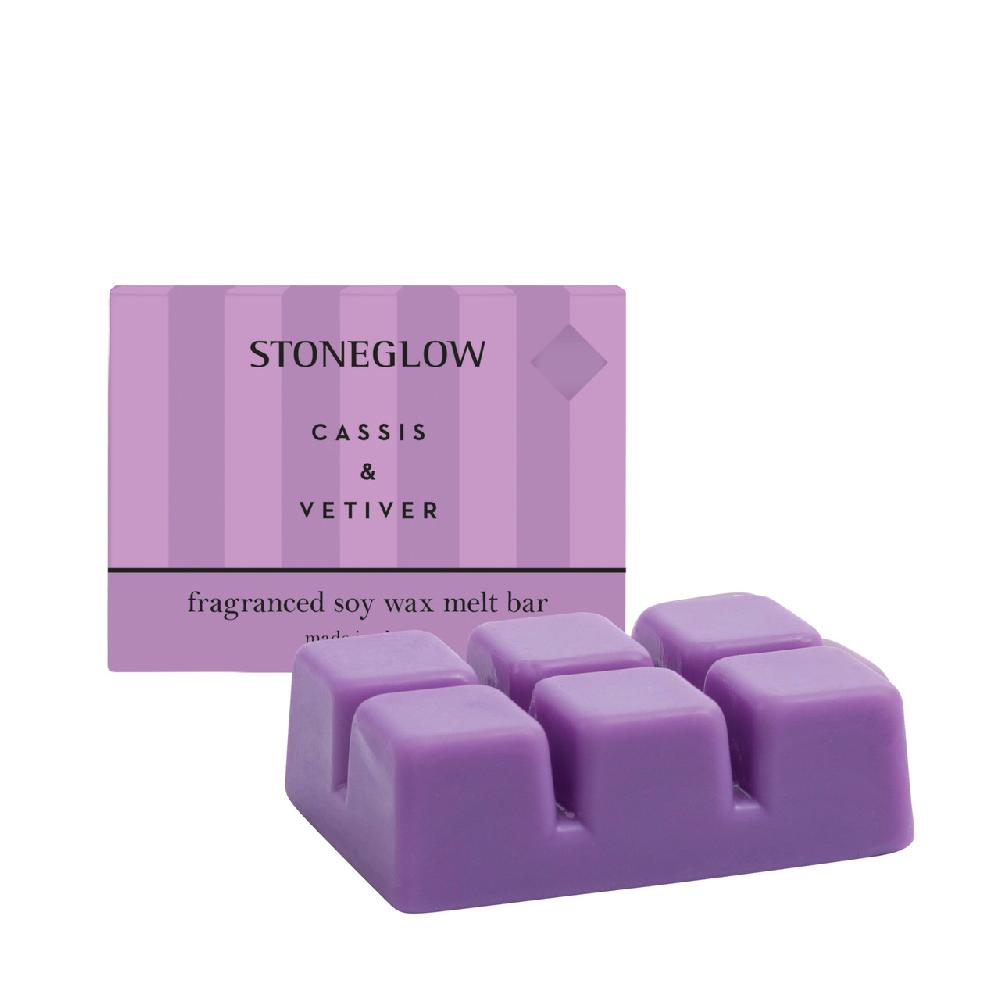 stoneglow Modern Classics - Cassis & Vetiver Soy Wax Melt Snap Bar 79 grams stoneglow Modern Classics - Cassis & Vetiver Soy Wax Melt Snap Bar 79 grams