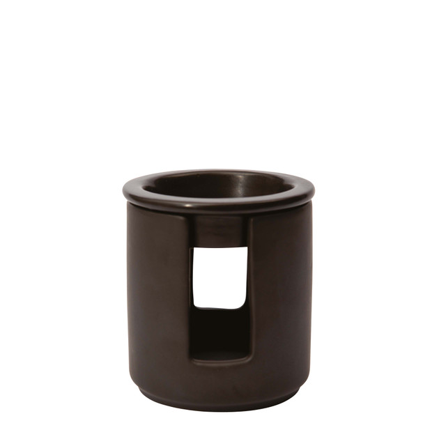 Stoneglow Modern Classics - Ceramic Wax Melter - Black (90 X 100mm)